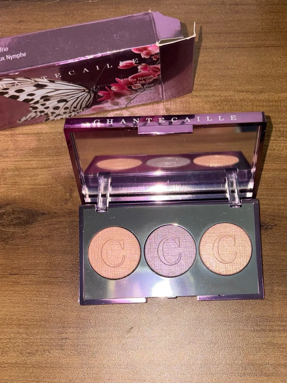 Chantecaille The Nymph Eye Trio Butterfly Eyeshadow Palette Limited MSRP $80